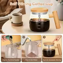 Self Stirring Coffee Mug – Electric Automatic Mixing Cup for Coffee, Milk & Drinks