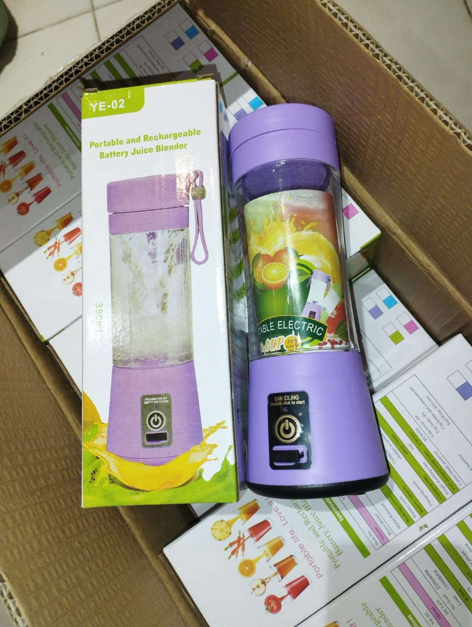Portable Blender - Rechargeable Personal Smoothie Maker Electric USB Juicer Cup Compact Lightweight Travel Bottles For Shakes And Smoothies | 380ml