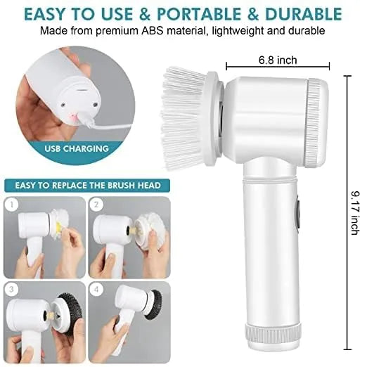 Electric Cleaning Brush | Powerful Spin Scrubber | Multi-Purpose Cleaning Brush