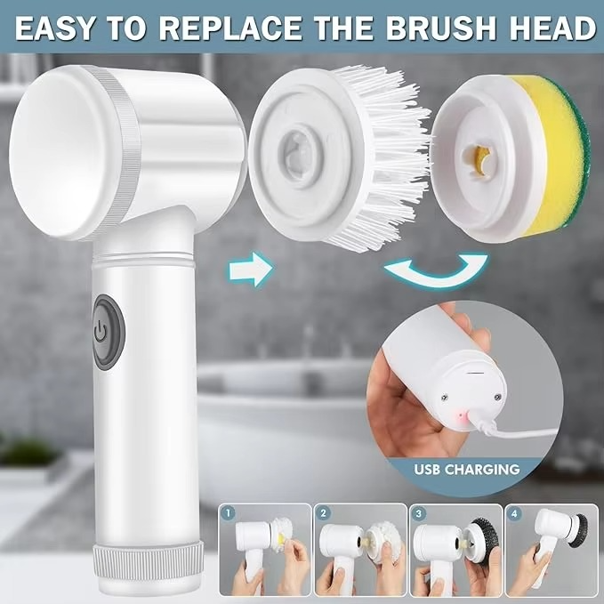 Electric Cleaning Brush | Powerful Spin Scrubber | Multi-Purpose Cleaning Brush